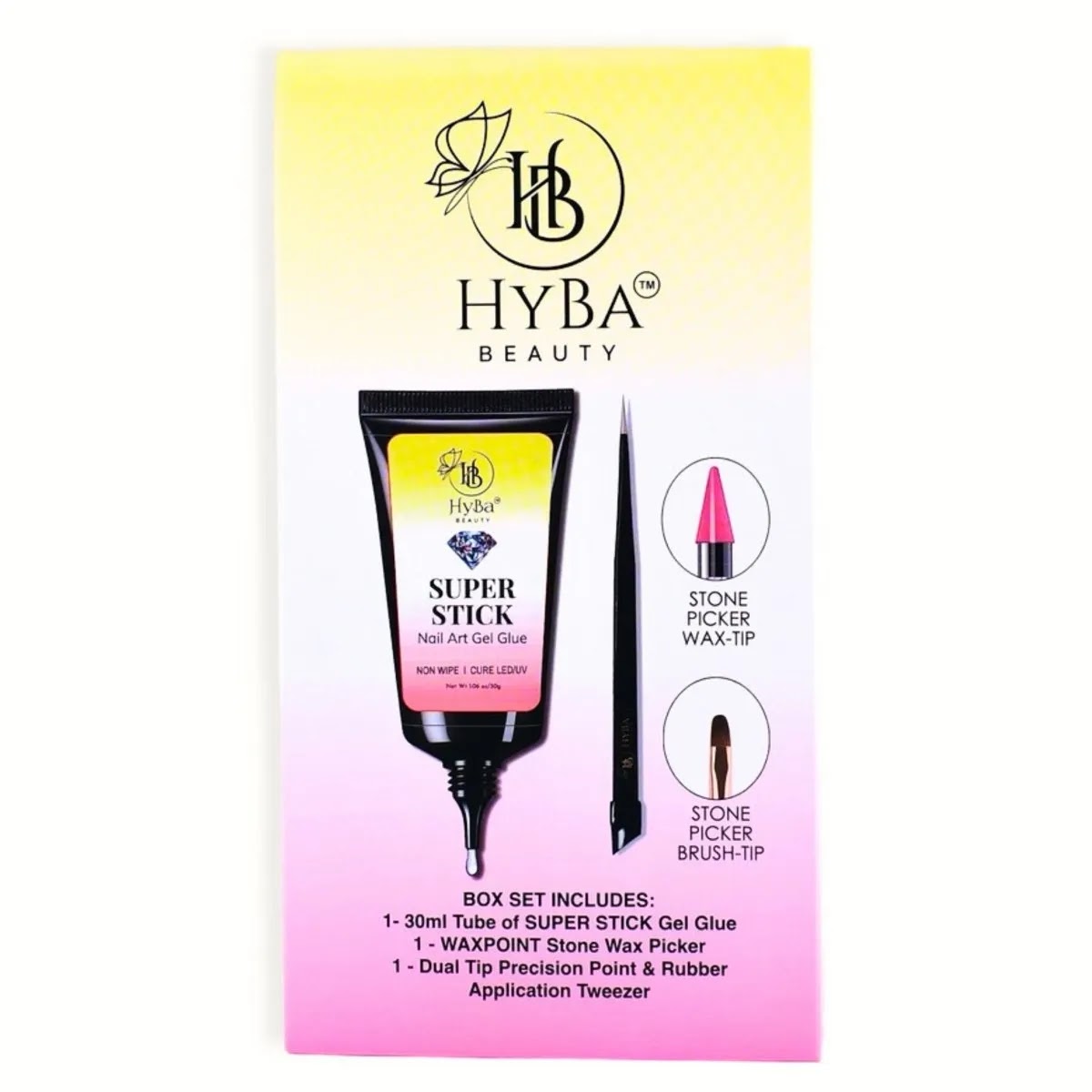 Super Stick Nail Art Gel Glue Box Set