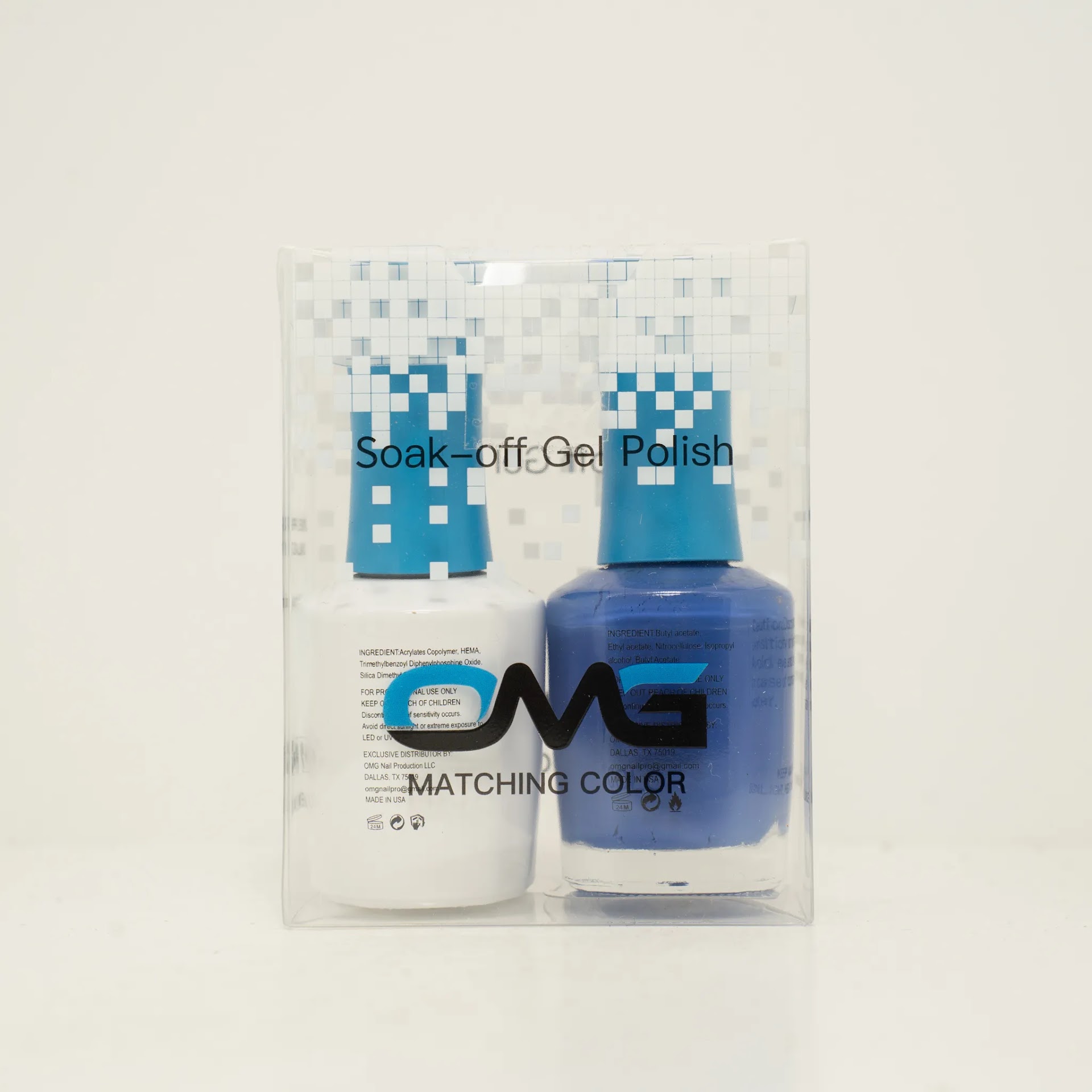 OMG SOAK-OFF GEL POLISH - BLUE CAP 335-344